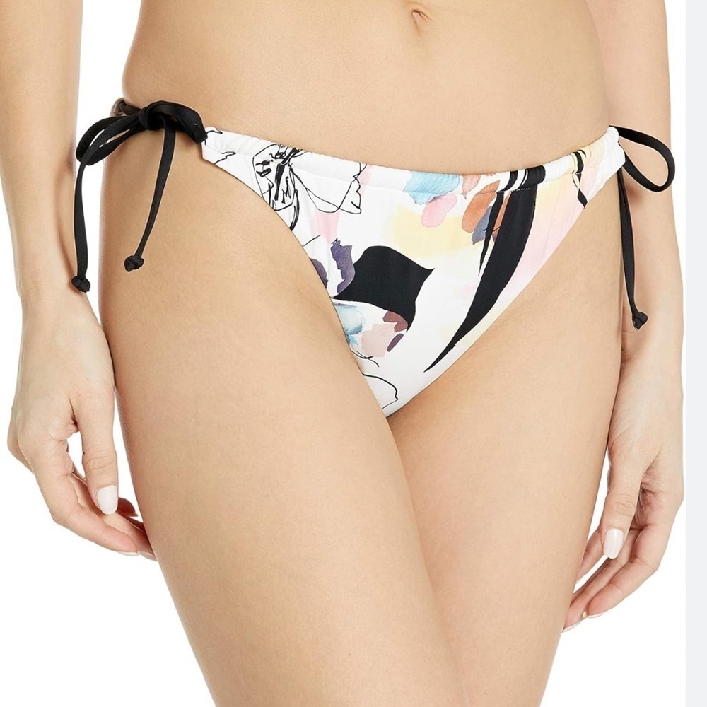 The Bikini Lab Women's Multicolor Bikini Bottom Side Tie Size XL